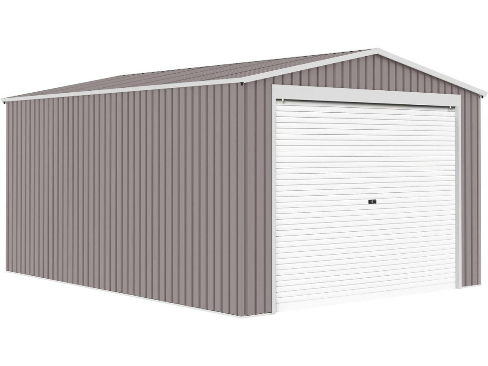 Garaje en metal "Nevada" con puerta enrollable - 15,61m²