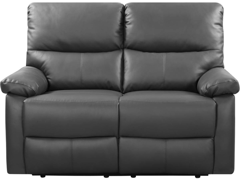 Sofá reclinable 2 plazas "Lincoln" -147 x 89 x 103 cm-Gris