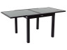 Mesa para jardín extensible en aluminio "Porto 8" - Phoenix - Negro