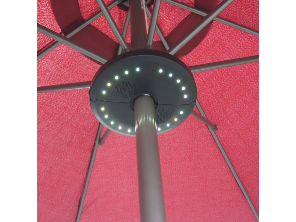 Iluminación para parasol "Umbrella" - Altavoz Bluetooth con iluminación Led -Ø20 x H3 cm