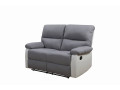 Sofá reclinable 2 plazas "Lincoln" - Color gris