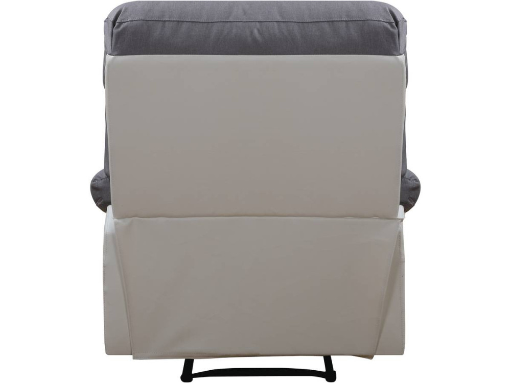 Sillón reclinable Lincoln - Blanco/Gris claro
