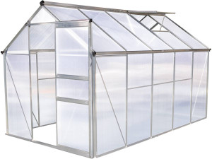 Invernadero en policarbonato  "Hortensia"  6m² transparente