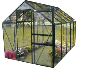 Invernadero de jardín de vidrio templado "Sekurit" - 5,8 m² - 186 x 310 x 190 cm - Antracita