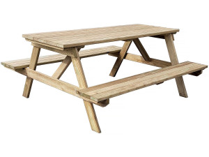 Mesa de picnic para adultos "Gardenia" - 180 x 150 x 75 cm - 6/8 personas