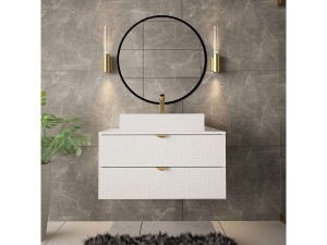 Mueble de baño "Ios" - 2 piezas - Blanco 2