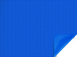 Funda de burbuja para pantaloneras - 400 µ - Bordes 1 cara - azul