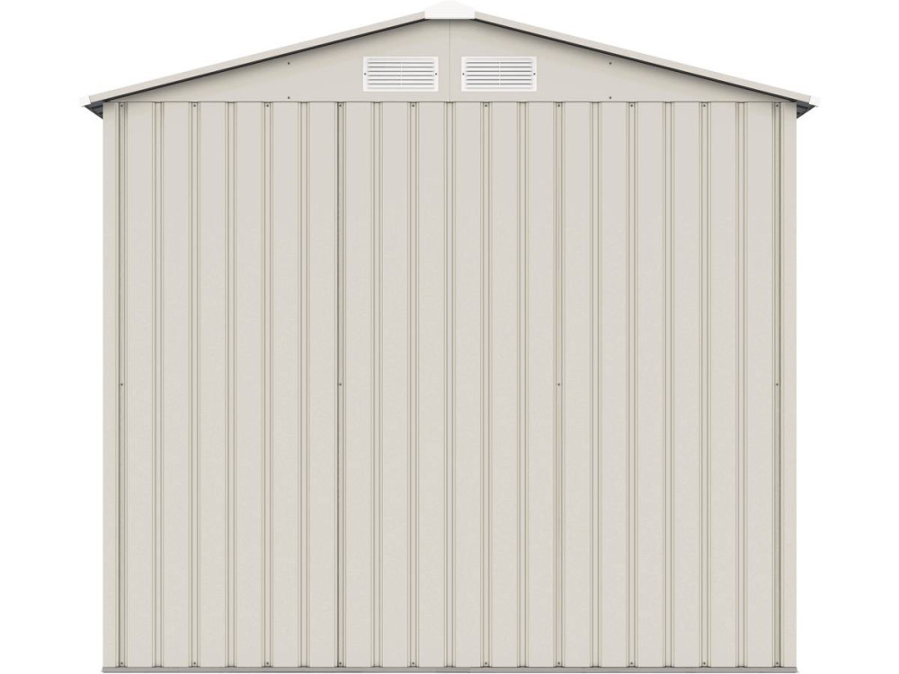 Caseta metálica de jardín "Nebraska" - 2,70 m² - Beige/gris antracita