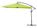 Parasol lateral de jardín Aluminio Ilios 3” – Cuadrado – 3 x 3 m  - Verde
