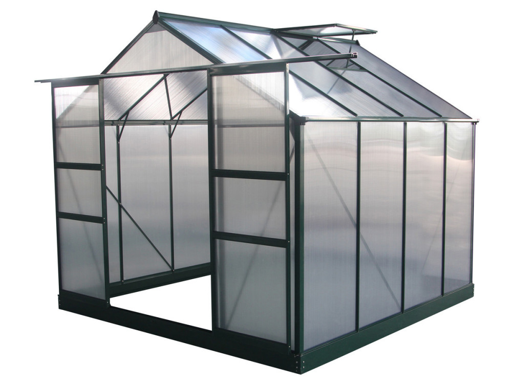 Invernadero para jardín en policarbonato Dahlia verde pino  6,15 m²