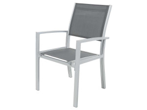 Juego de 2 sillas para jardín- textileno "Tropic" - Phoenix - gris oscuro 2