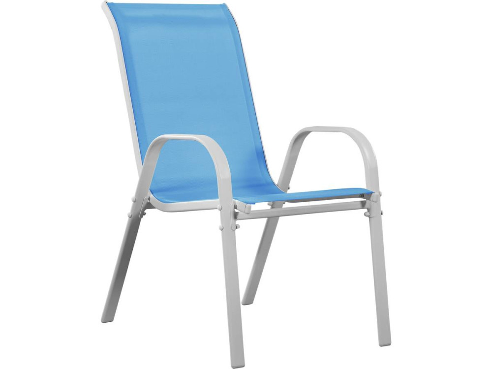 Juego de 4 sillas jardín Textileno "Cordoba" - Phoenix - Azul