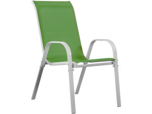 Juego de 4 sillas jardín Textileno "Cordoba" - Phoenix - Verde 2