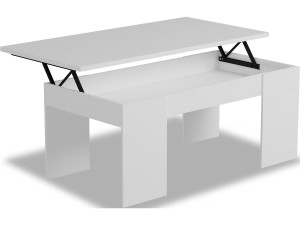 Mesa de centro "Diana" - 102 x 50 x 43 cm - Blanco