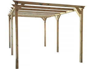 Carport de madera "Solar II" 3 x 5 x 2,4