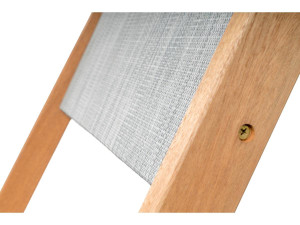 Conjunto de 2 Sillas plegables en madera exótica "Seoul" - Maple - Gris 2