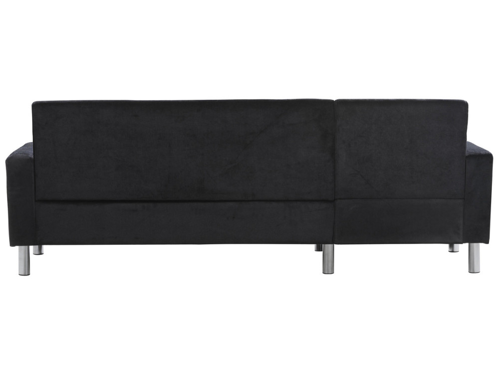 Sofá en tela esquinero reversible "Rio"- Negro