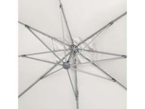 Parasol Lateral de jardín en aluminio - Sun 4- Rectangular- 3 x 4 m -Crudo-  lastre incluido 2