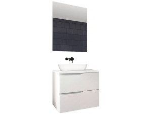 Mueble de cuarto de baño "Ikaria" - 3 piezas - Blanco
