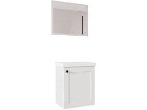 Mueble de cuarto de baño "Leucade" - 3 piezas - Blanco